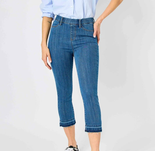 I Got Style, High Waist Denim Capris By Judy Blue