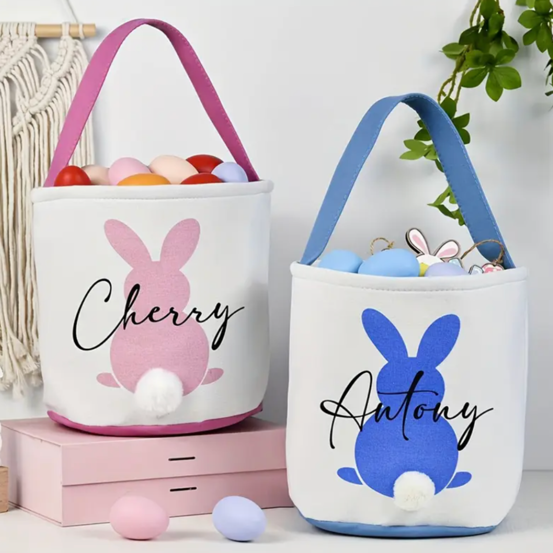 Hippity Hop Monogram Easter Baskets