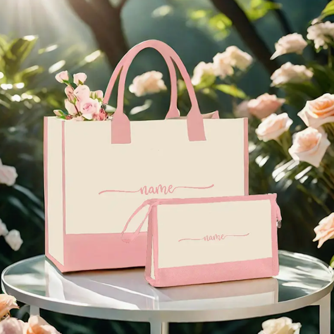 2 Piece Monogram Tote