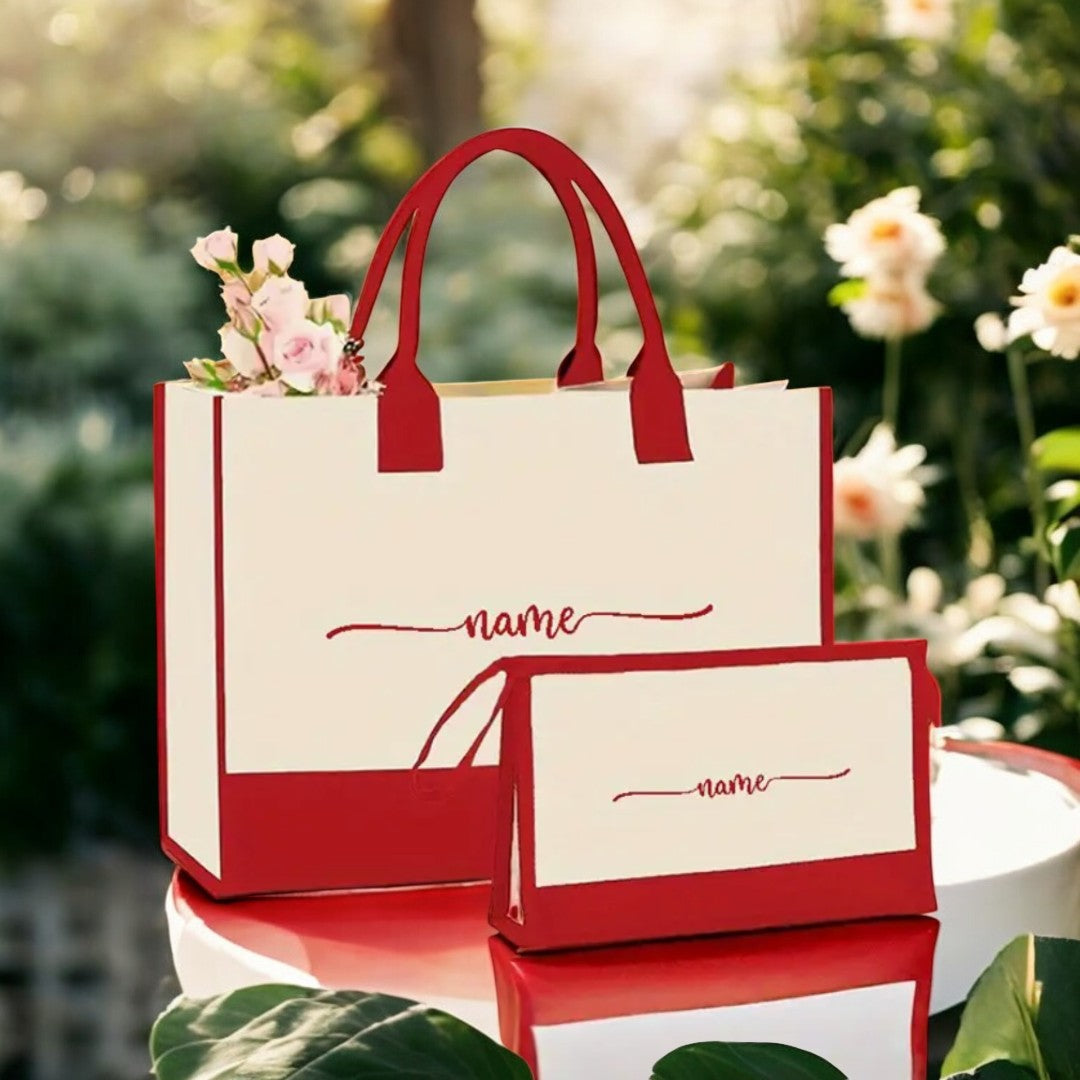 2 Piece Monogram Tote