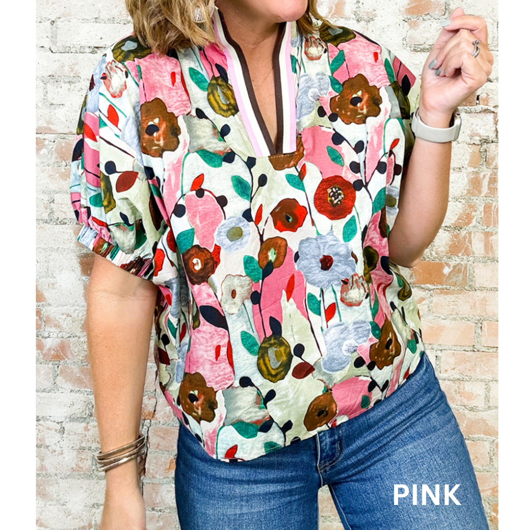 Now You Know, Short Sleeve V Neck Top