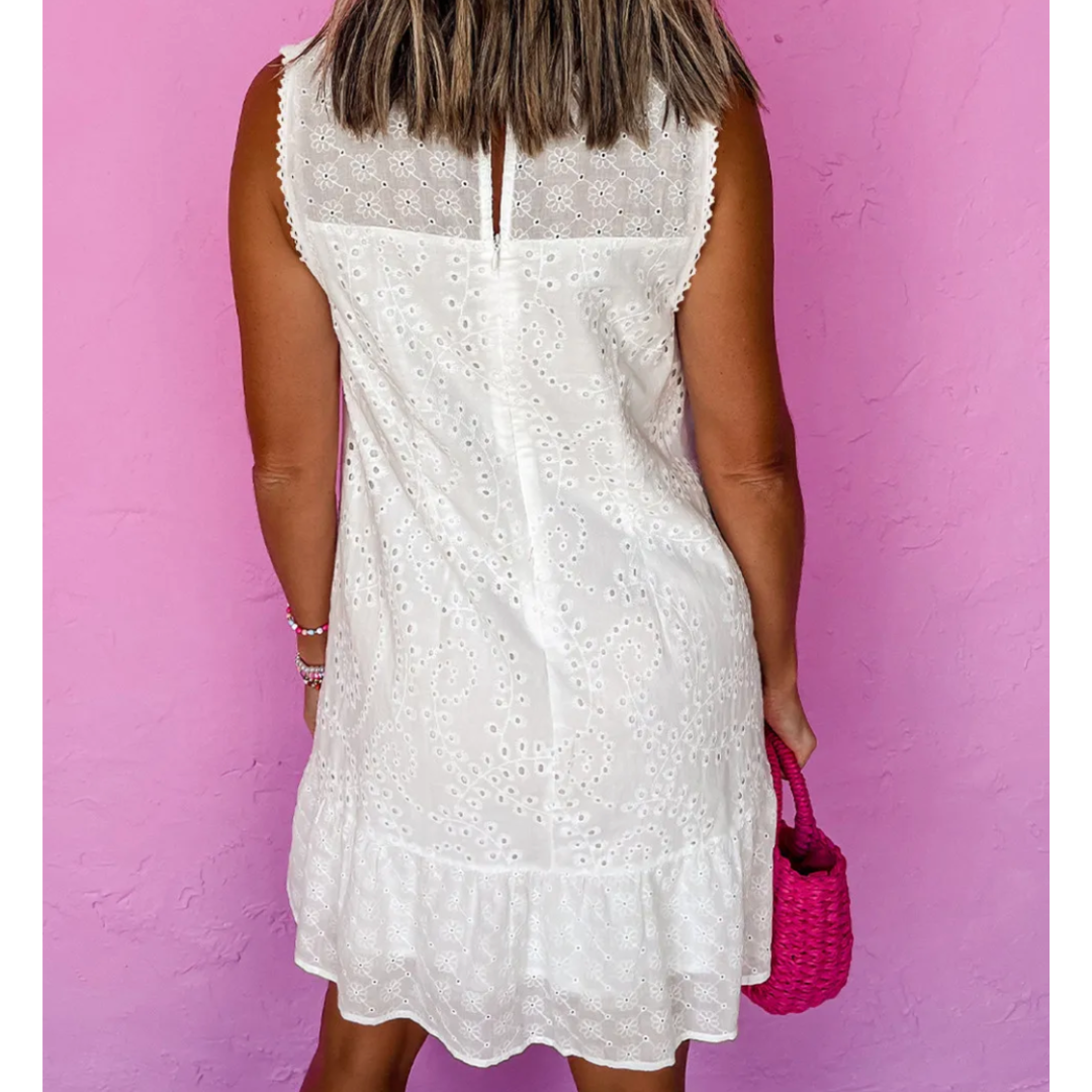 Pure Intentions, Sleeve Eyelet Dress