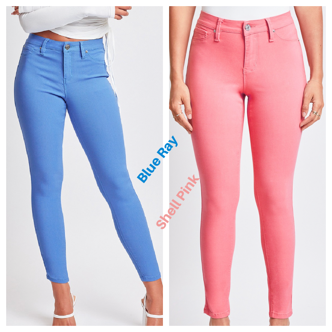 Hyperstretch Colored Skinny Capris | Multiple Colors