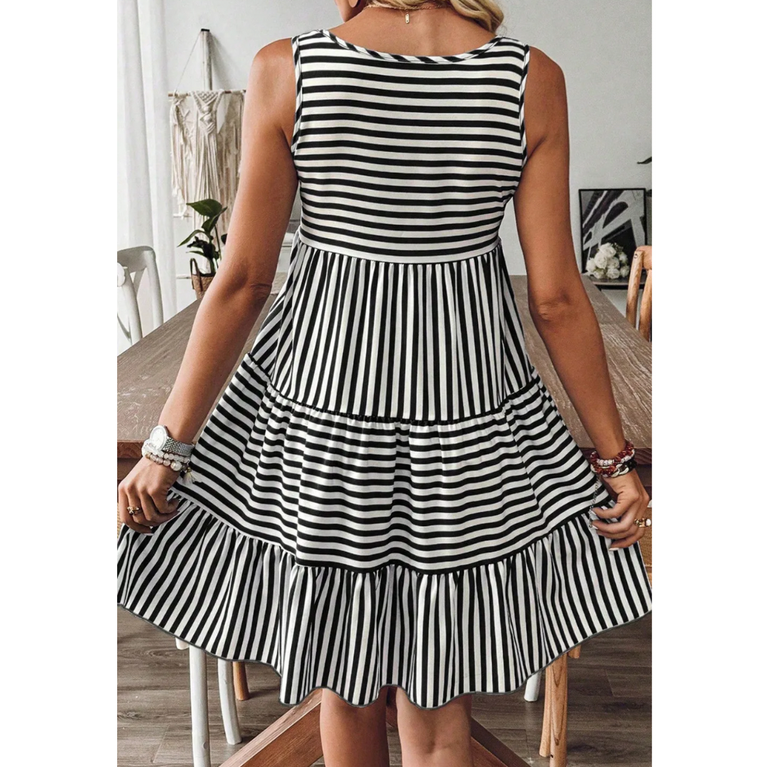 Perfectly Perfect, Sleeveless Stripe Dress