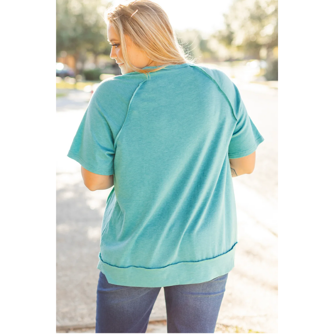 It's About Time, Short Sleeve Colorblock Top