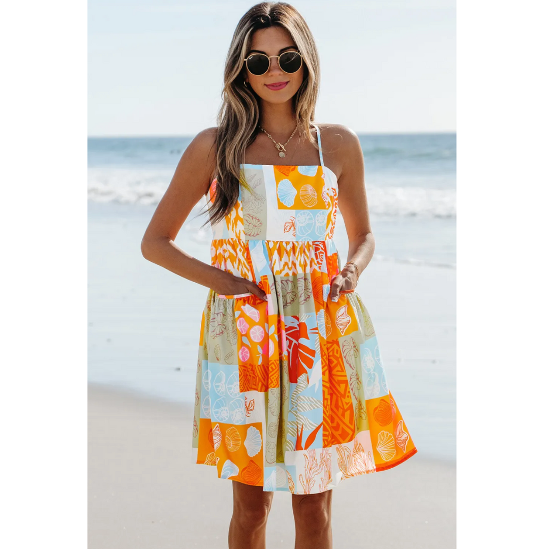 Breathtaking Views, Abstract Summer Dress