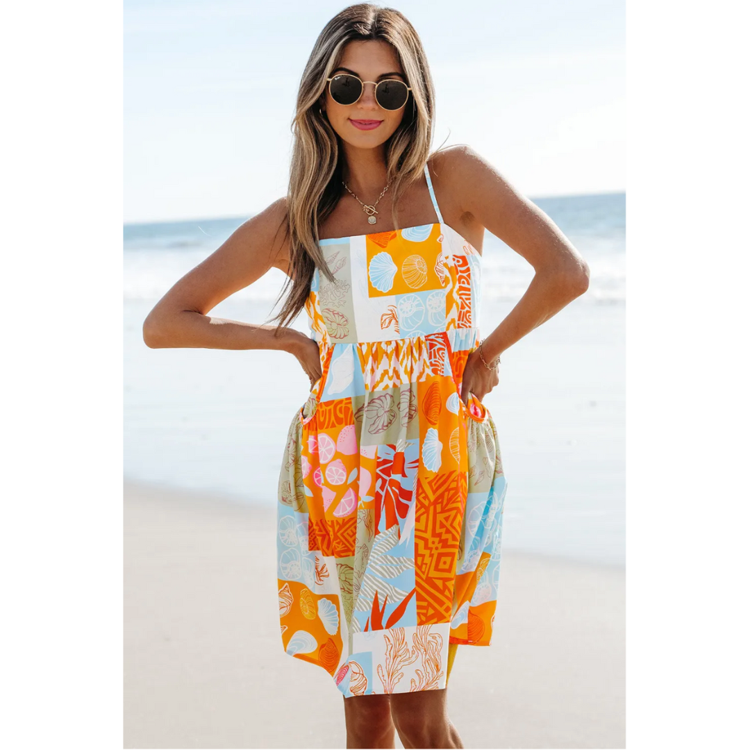 Breathtaking Views, Abstract Summer Dress