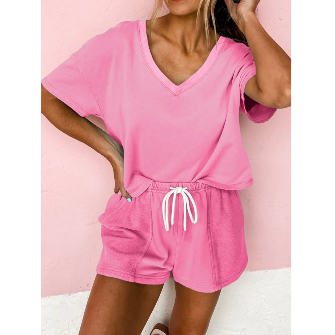 It's Go Time, Short Sleeve Short Set