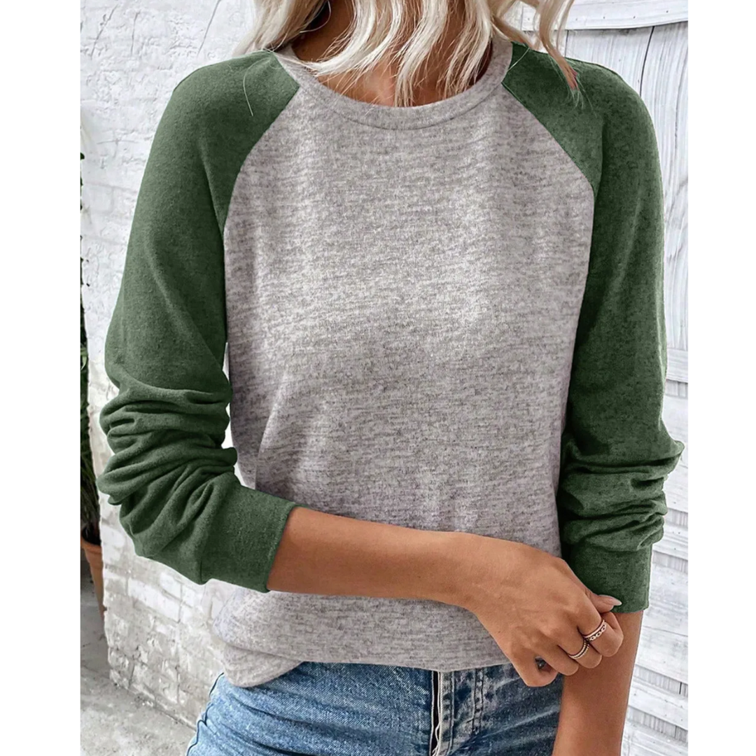 The Cozy Contrast Raglan