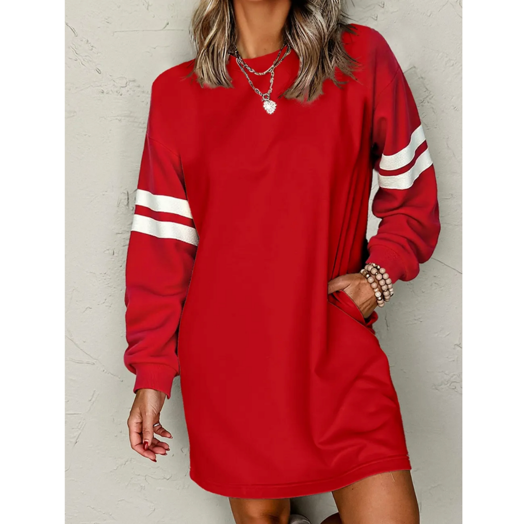 Varsity Spirit Sweatshirt Dress