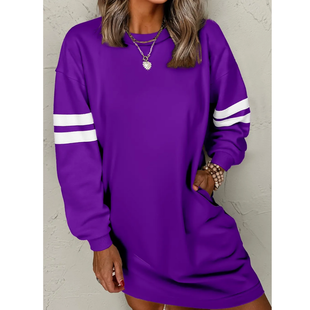 Varsity Spirit Sweatshirt Dress