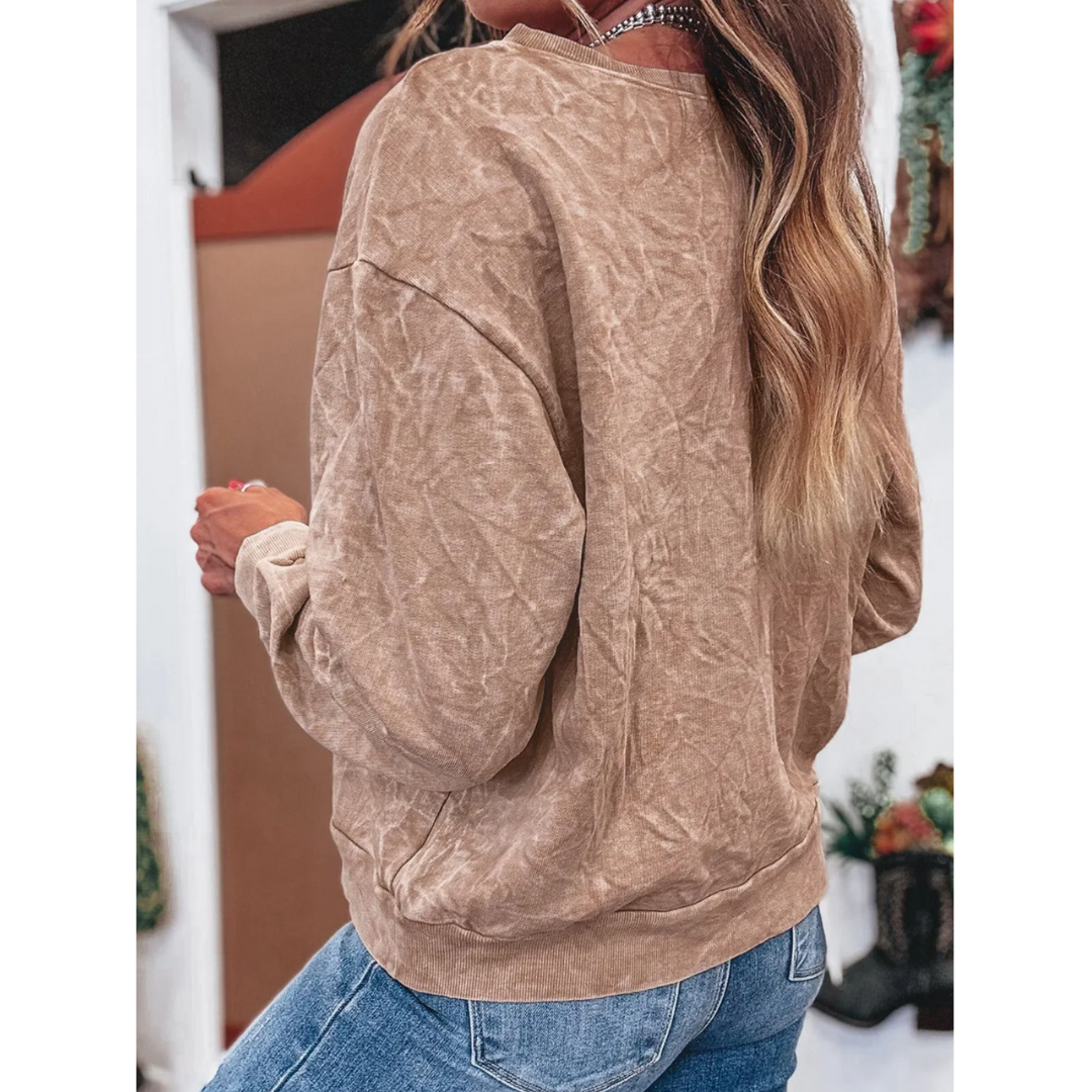 Saved by Grace Mineral Wash Sweatshirt