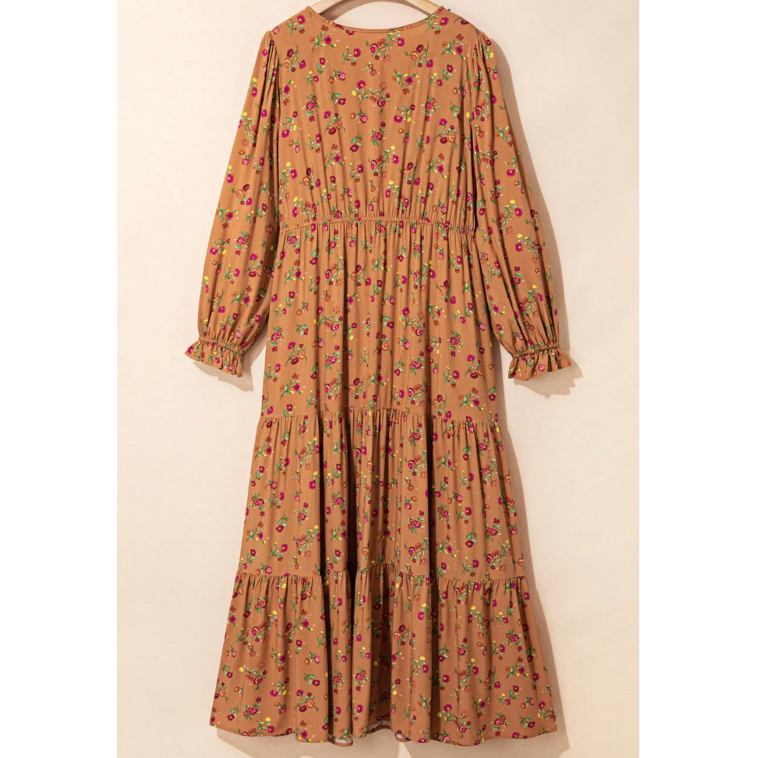 Autumn Bloom Maxi Dress