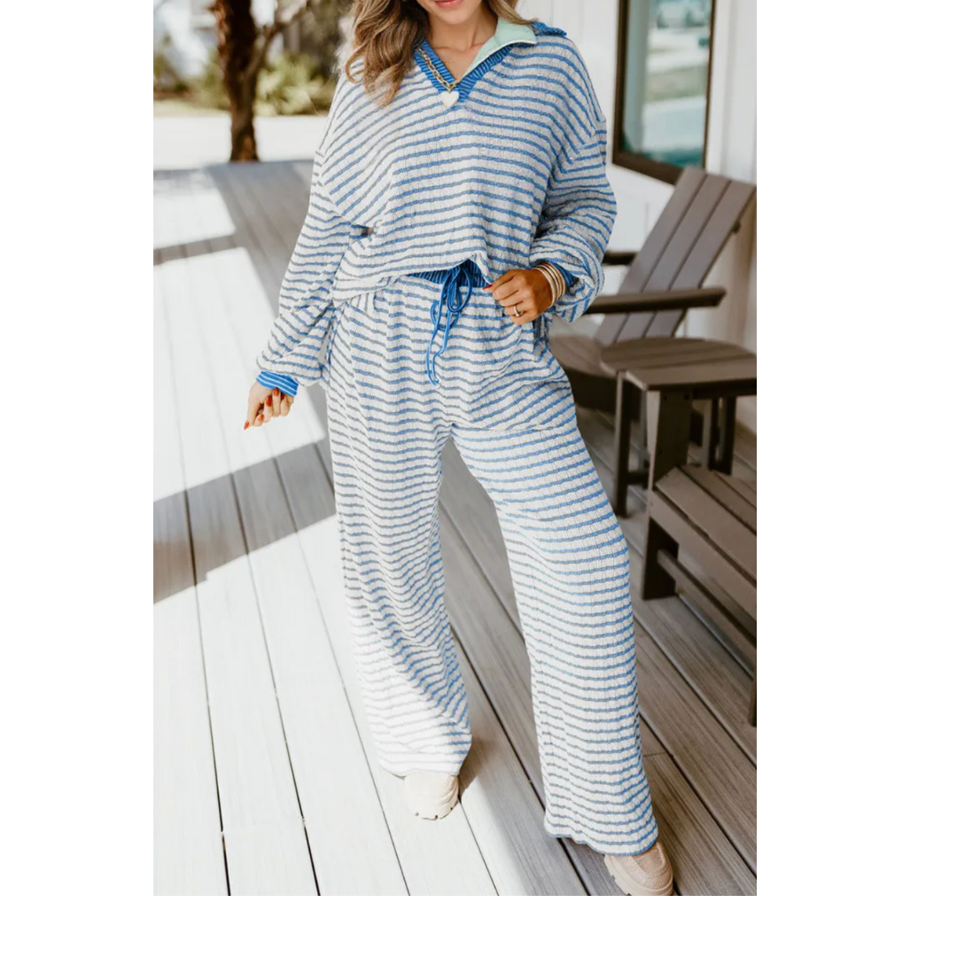 Coastal Stripe Lounge Set