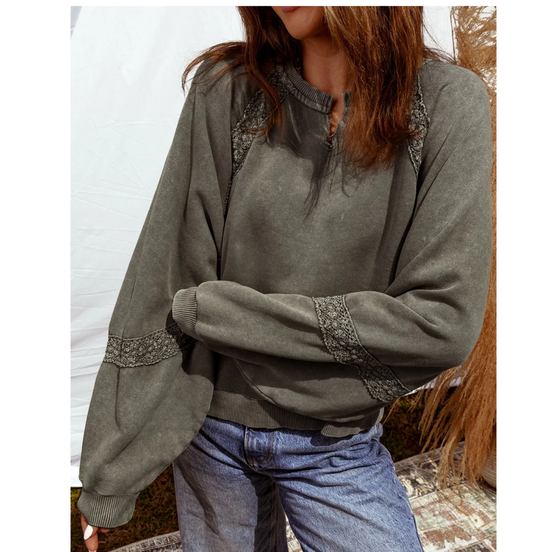 Autumn Lace Luxe Pullover