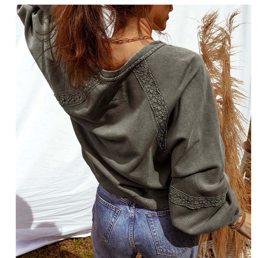 Autumn Lace Luxe Pullover