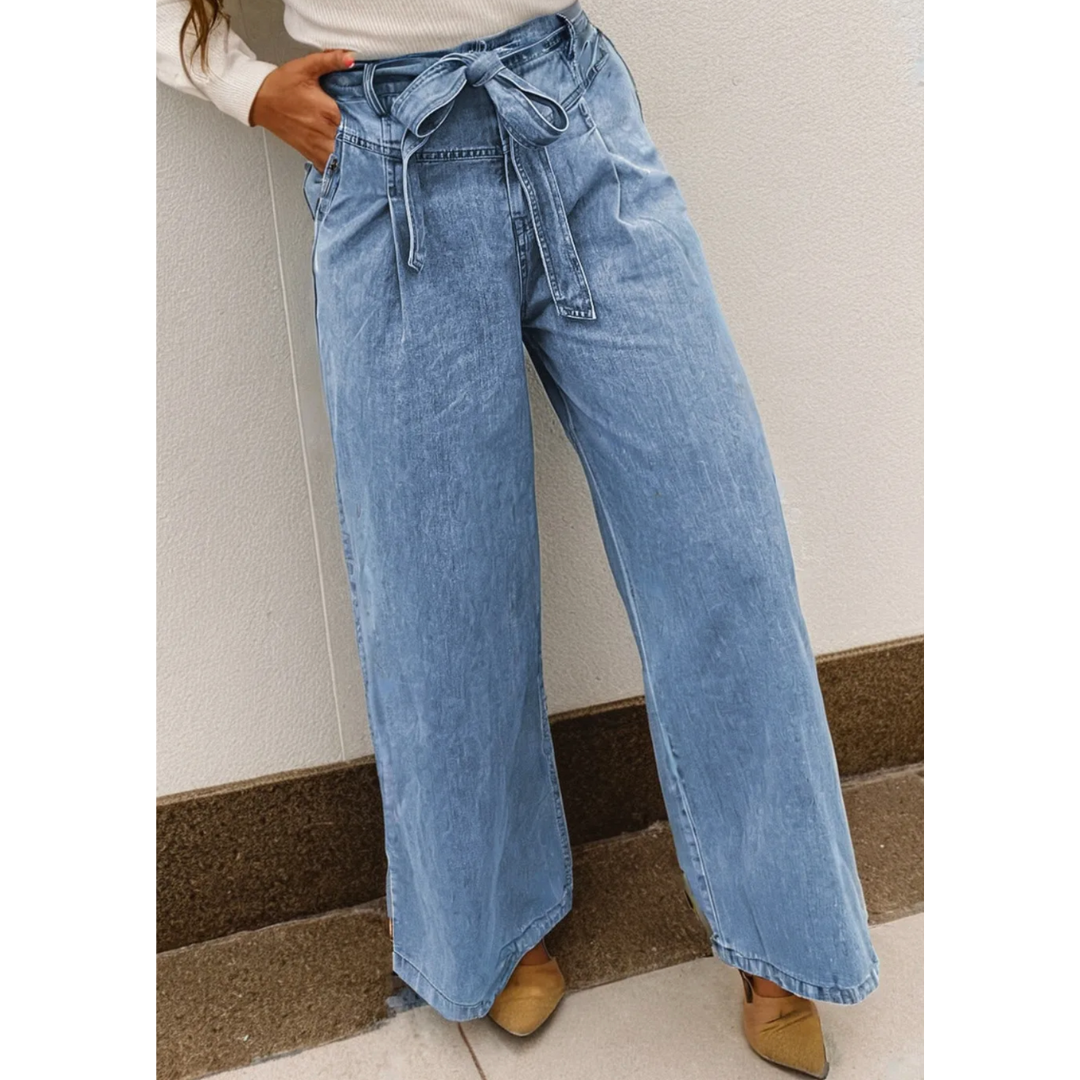 Skyline Tie-Waist Jeans