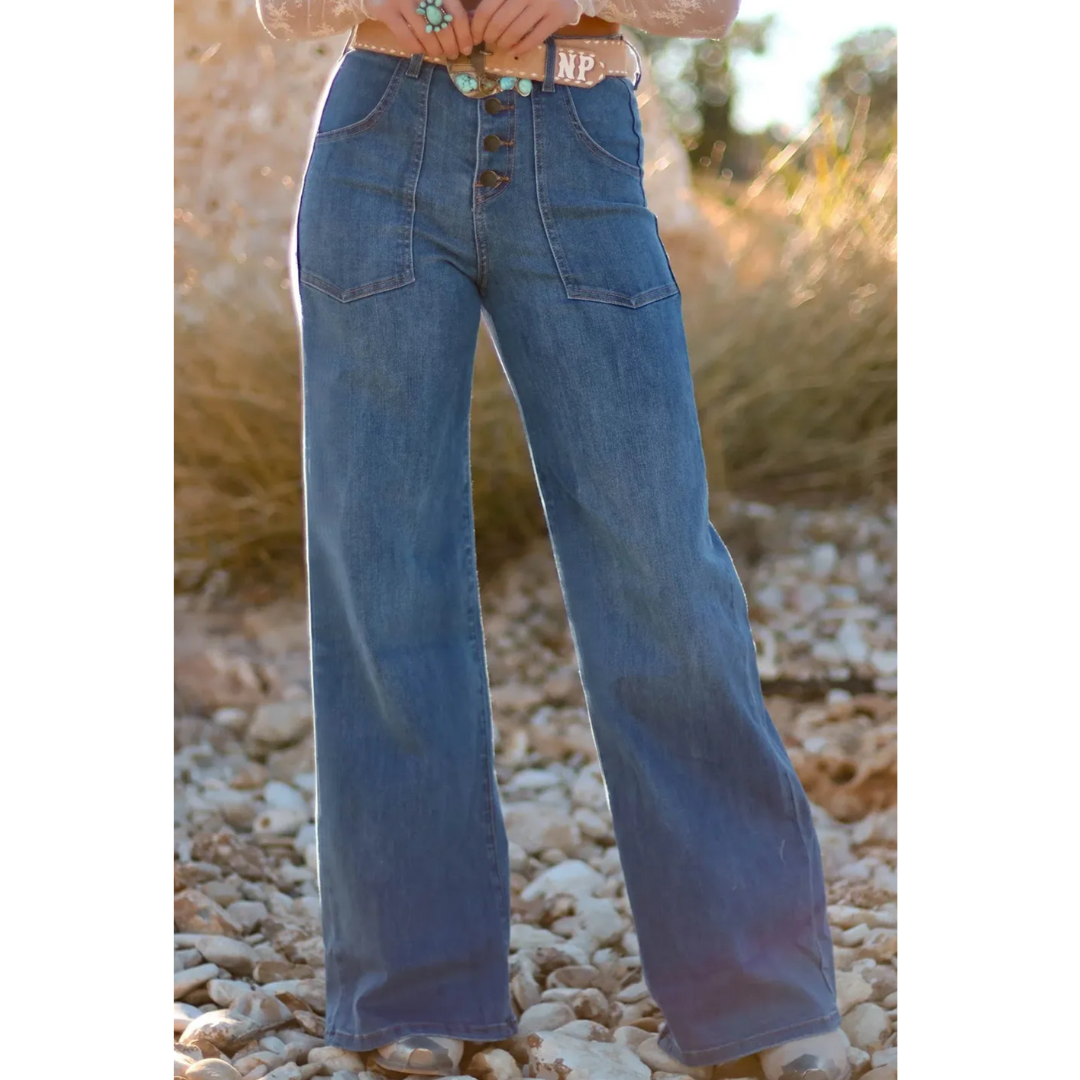 Prairie Breeze Wide-Leg Jeans