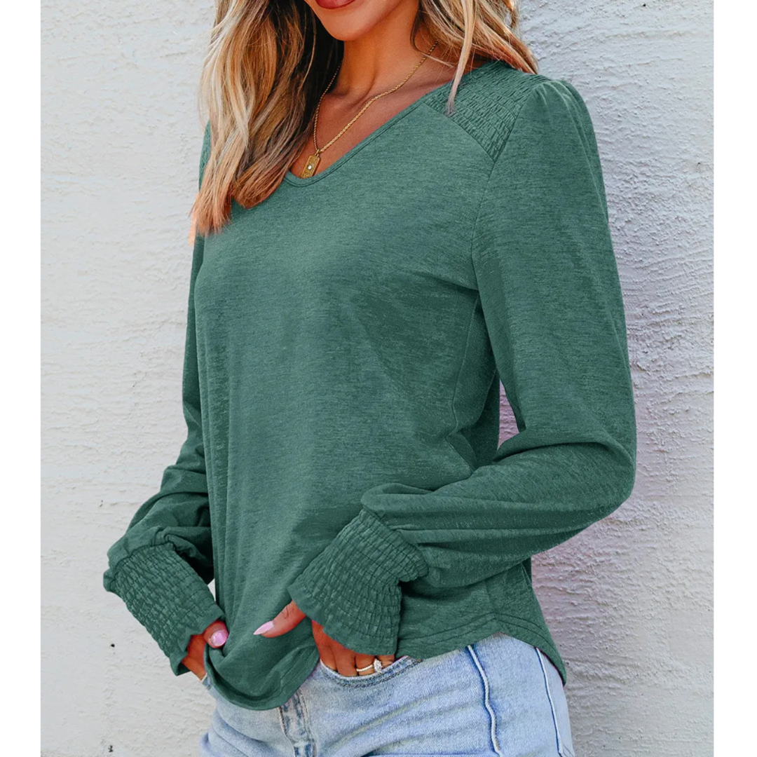 Everyday Ease Smocked Top