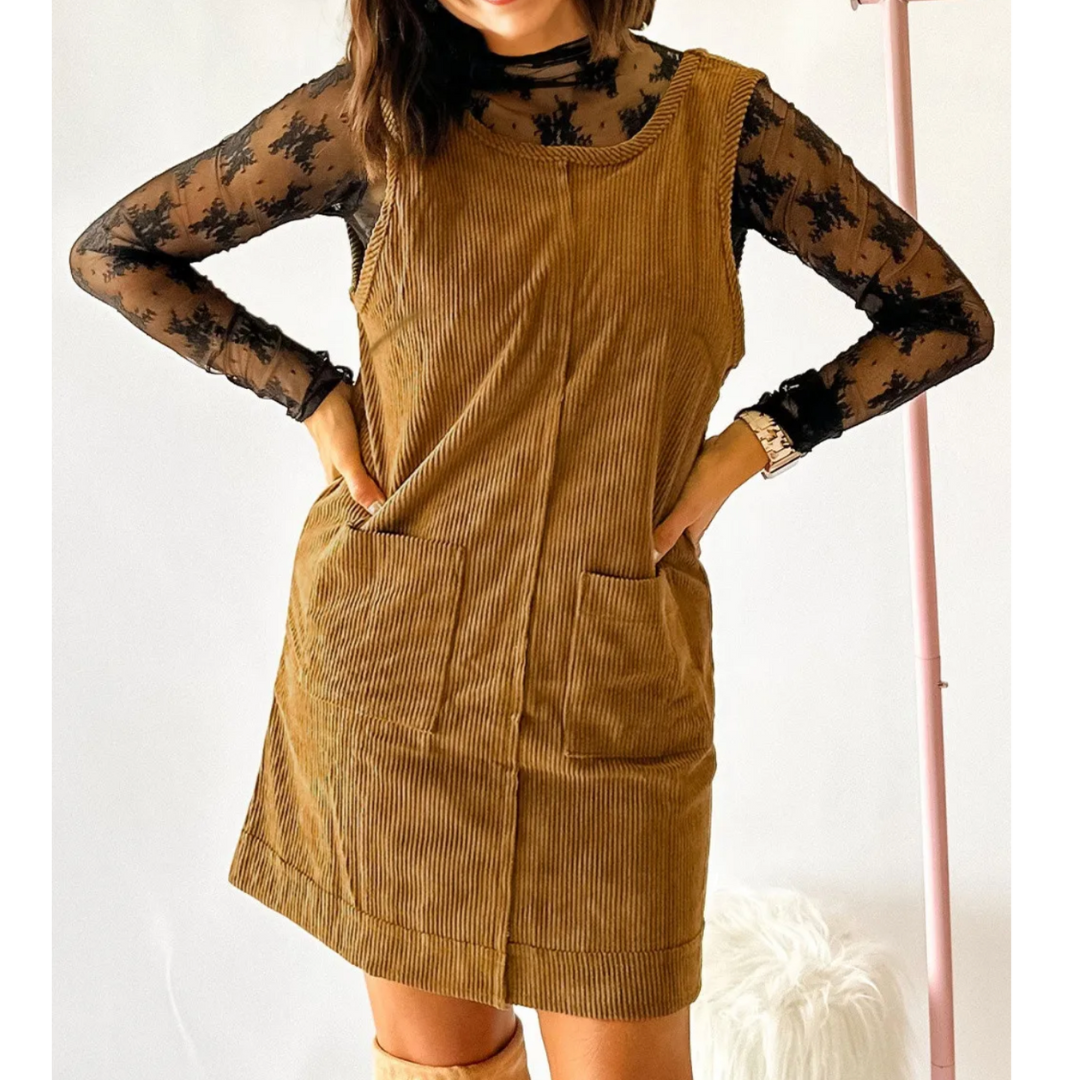 Urban Cord Pinafore Dress