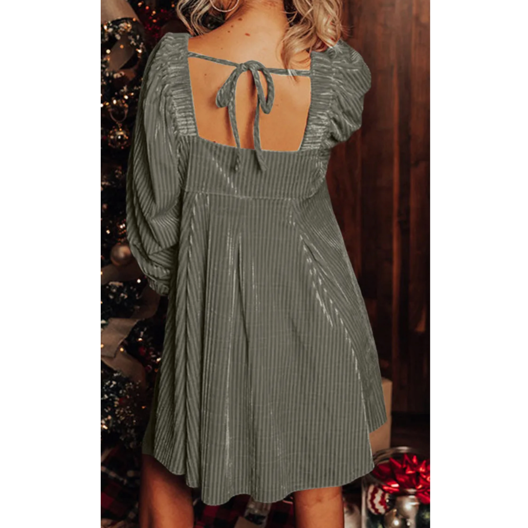 Velvet Glow Mini Dress