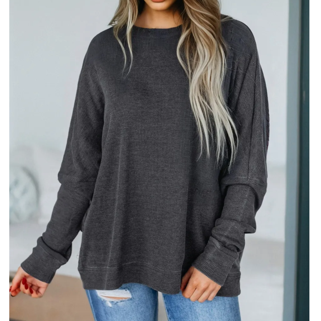Everyday Ease Waffle Knit Top