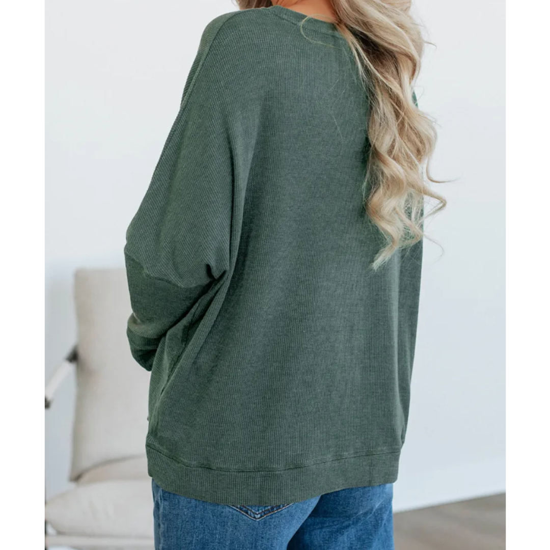 Everyday Ease Waffle Knit Top