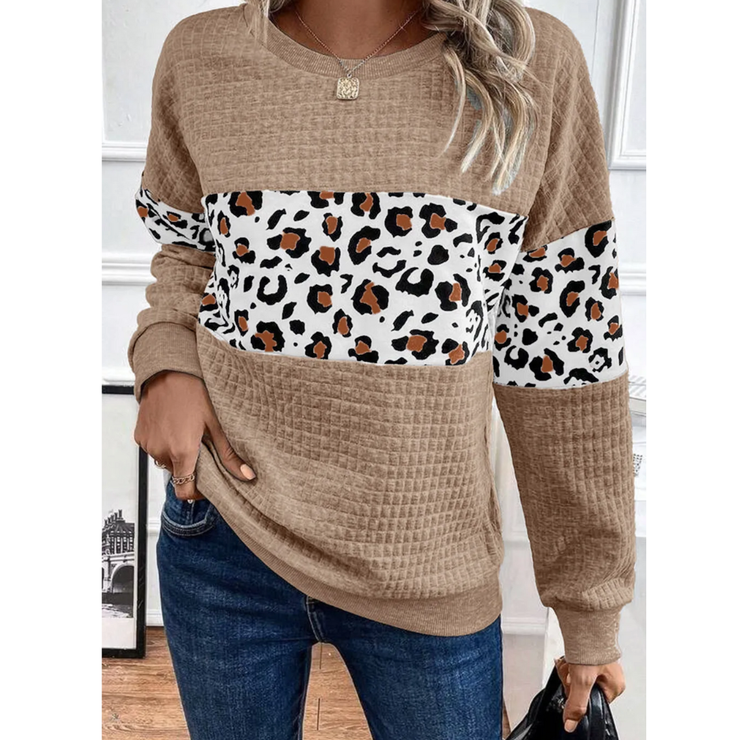 Wild Harmony Waffle Knit Top