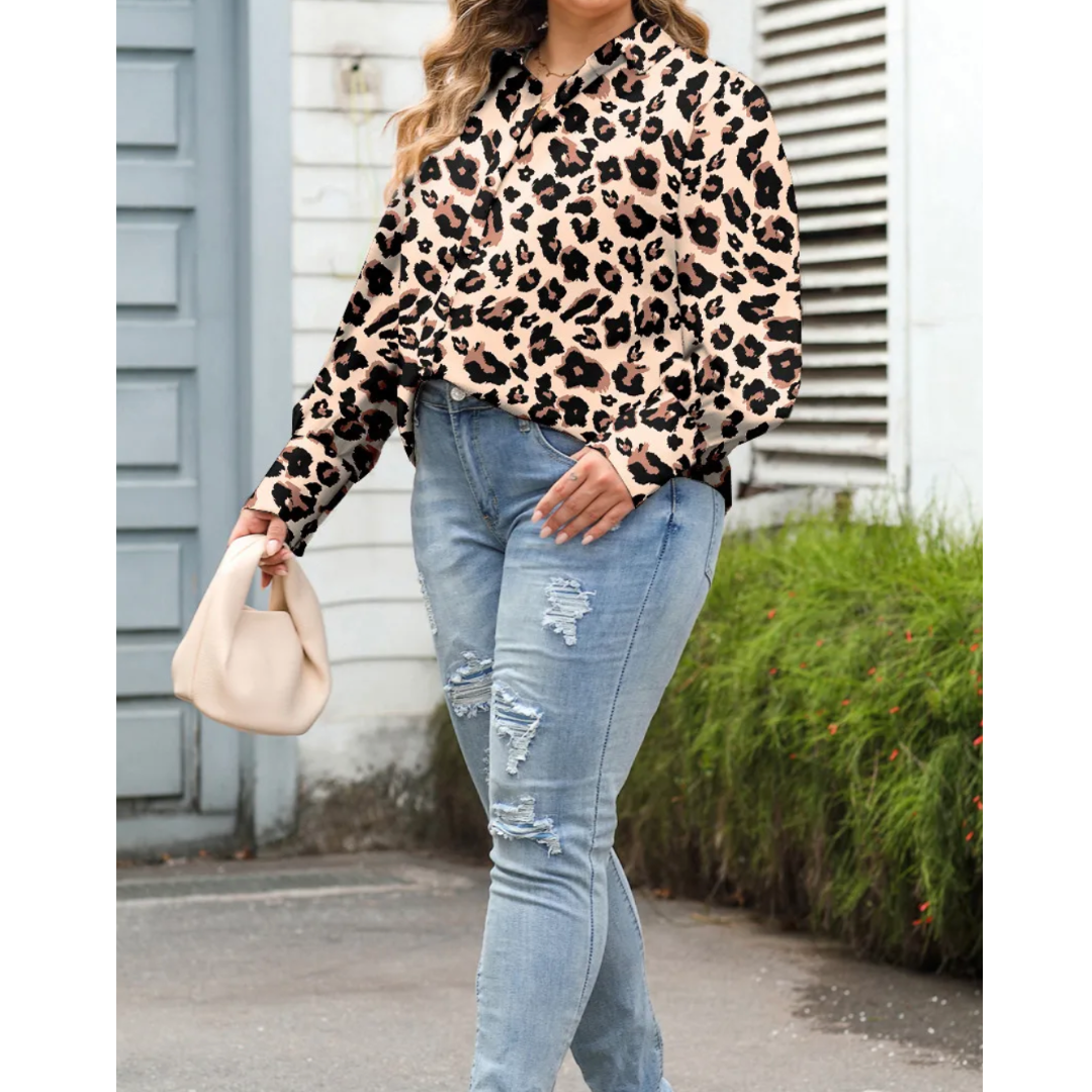 Wild Luxe Leopard Blouse
