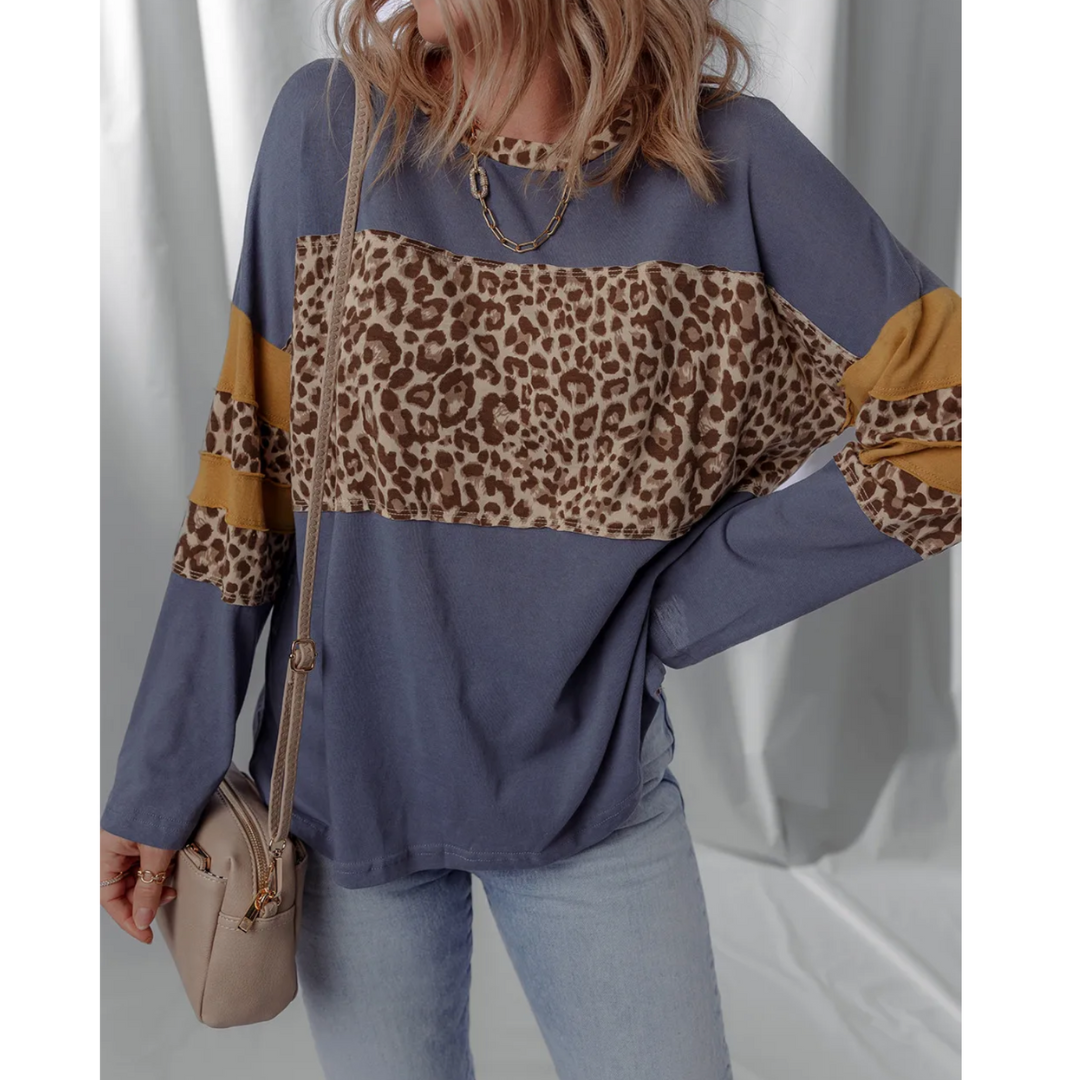 Wild Contrast Block Top