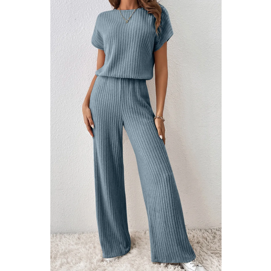 Effortless Flow Ribbed Jumpsuit