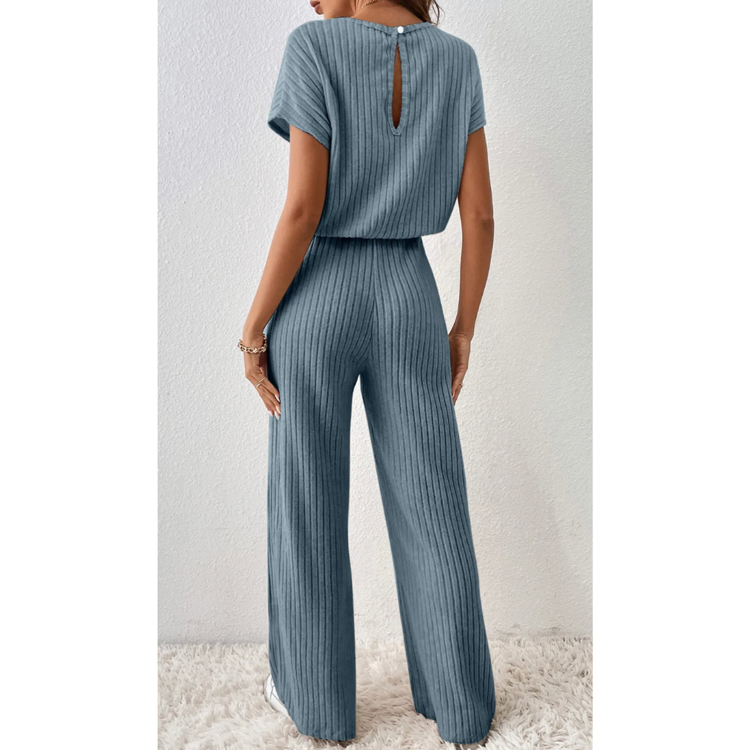 Effortless Flow Ribbed Jumpsuit