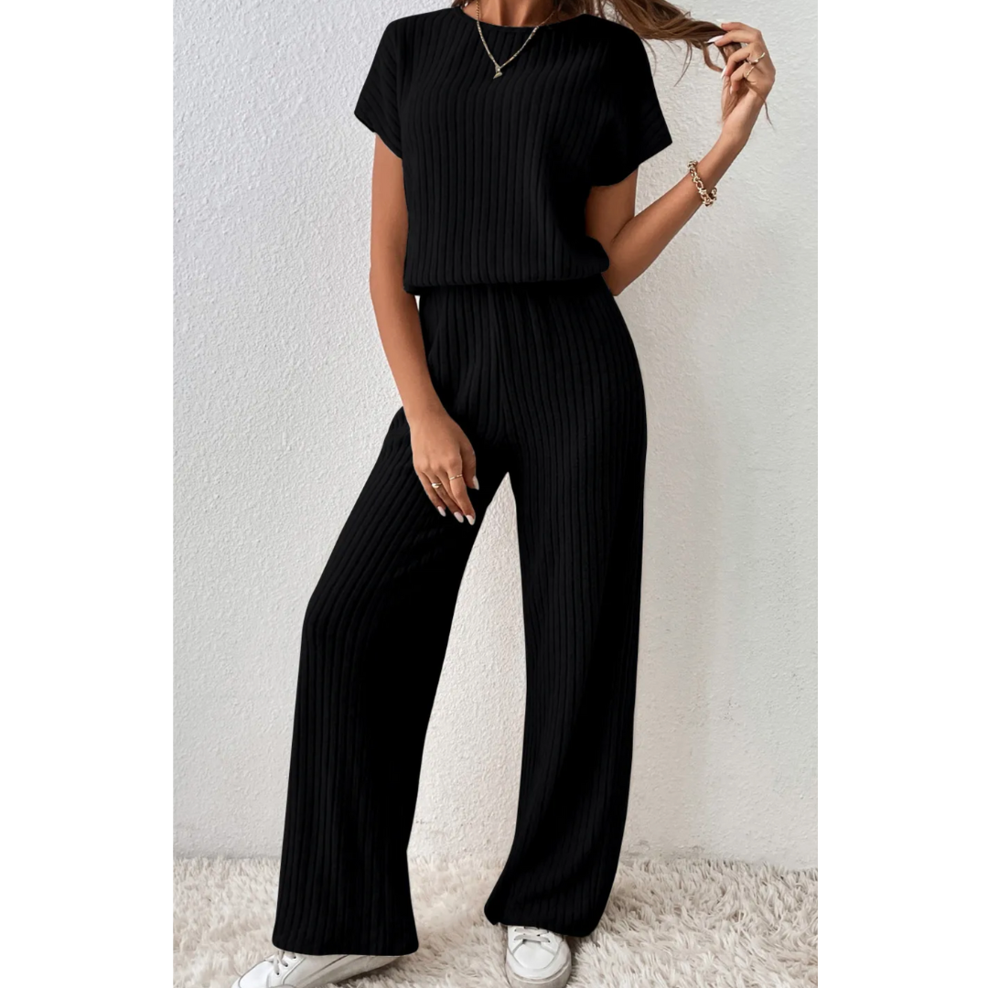 Effortless Flow Ribbed Jumpsuit