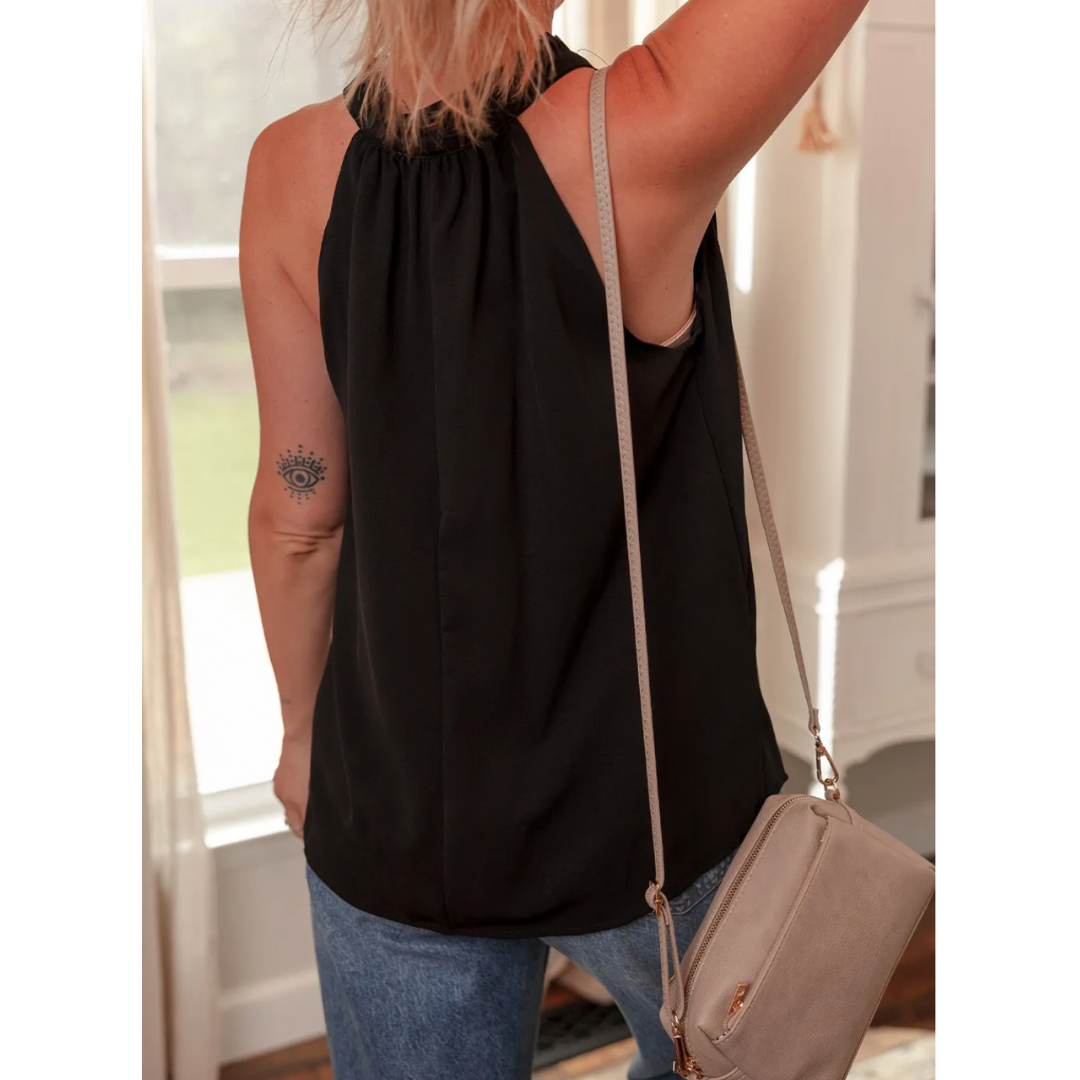 Cool and Breezy V Neck Tank Top