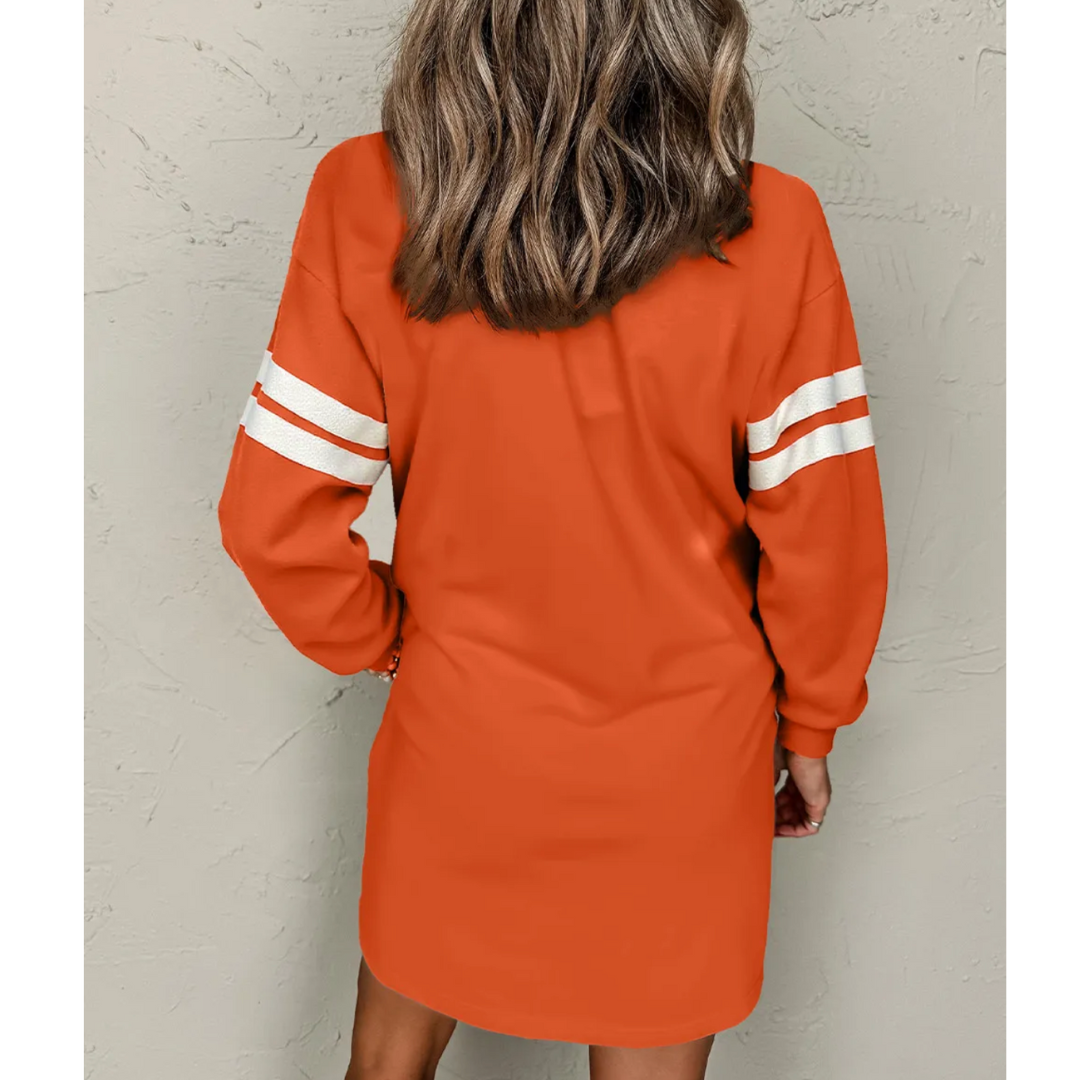 Varsity Spirit Sweatshirt Dress