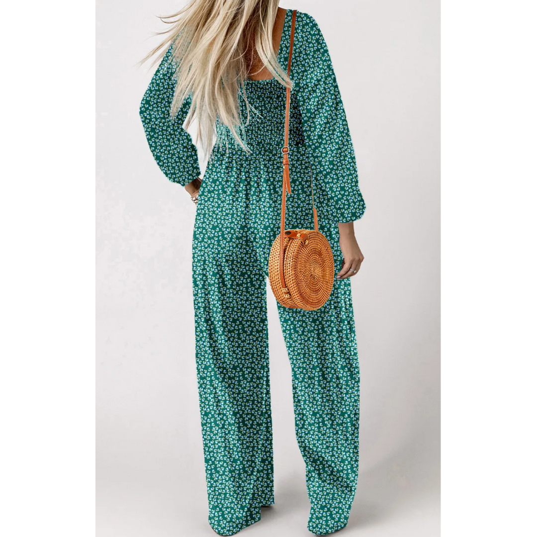 Wildflower Breeze Smocked Jumpsuit
