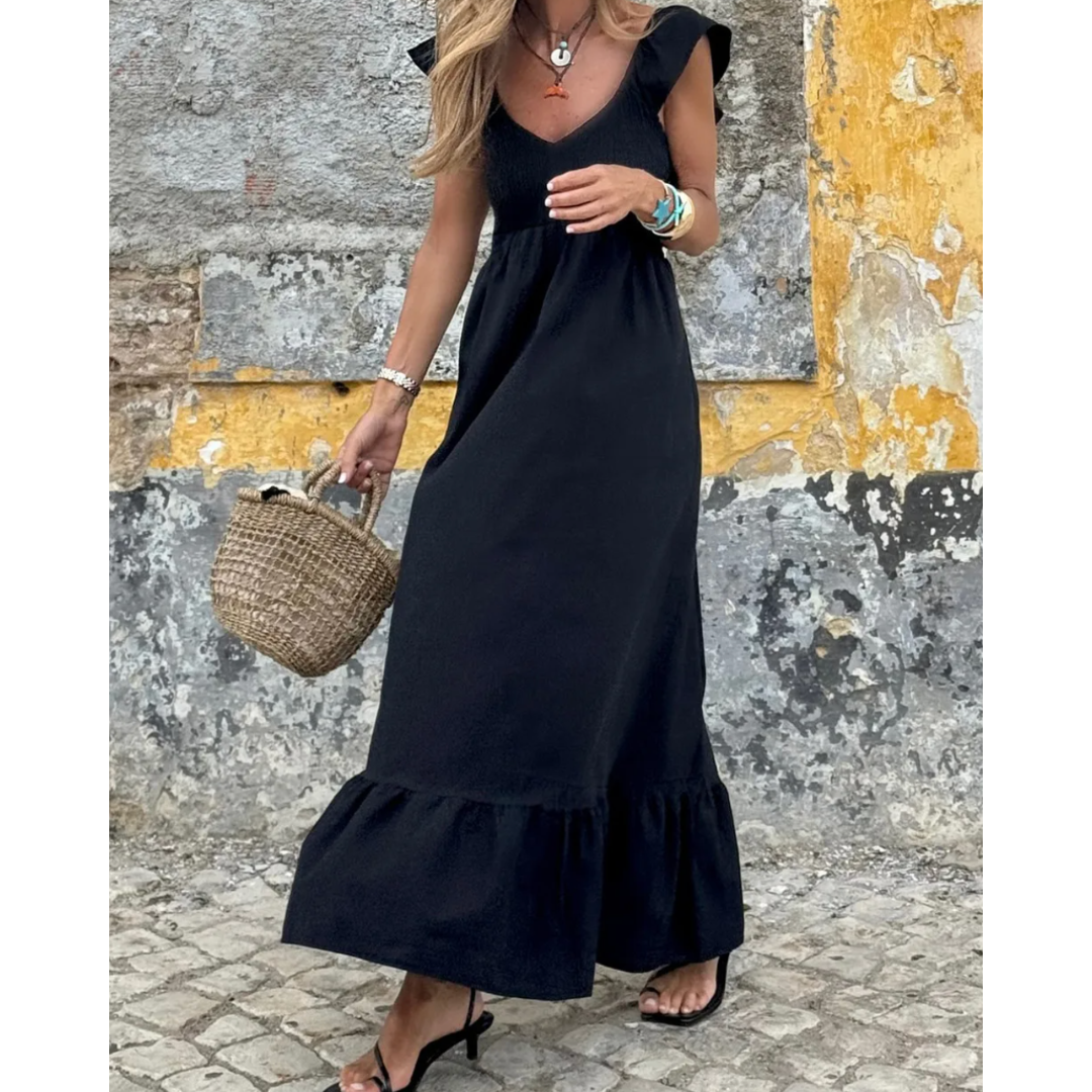 The Butterflies Are Real, Short Sleeve Maxi Dress