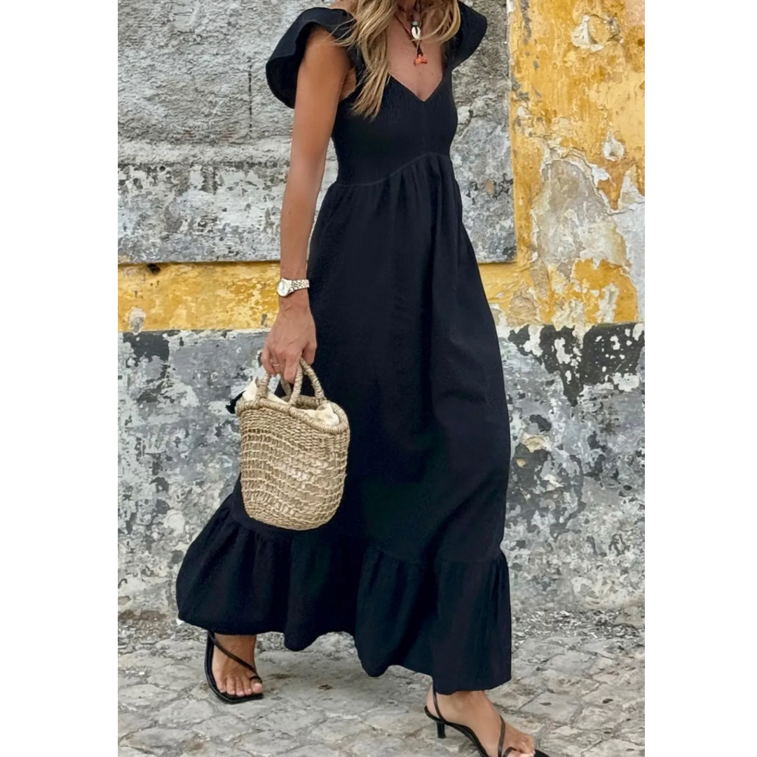 The Butterflies Are Real, Short Sleeve Maxi Dress