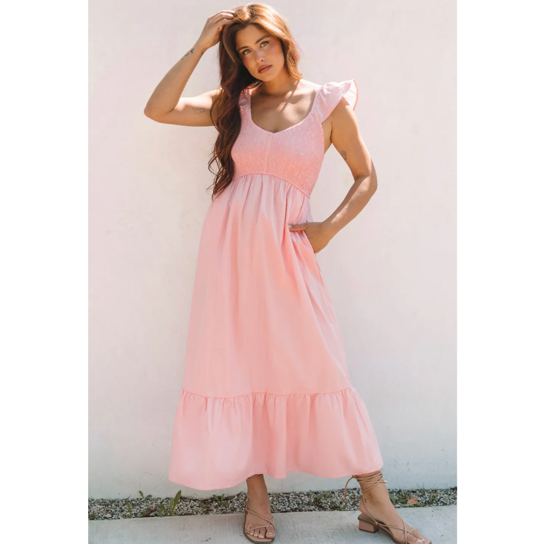 The Butterflies Are Real, Short Sleeve Maxi Dress