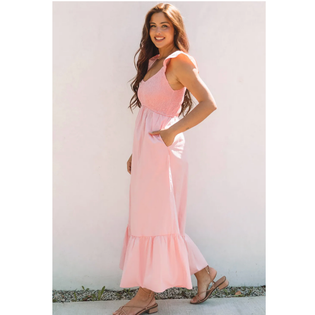 The Butterflies Are Real, Short Sleeve Maxi Dress
