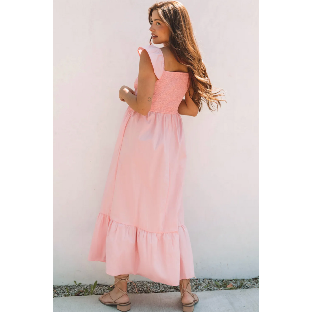 The Butterflies Are Real, Short Sleeve Maxi Dress
