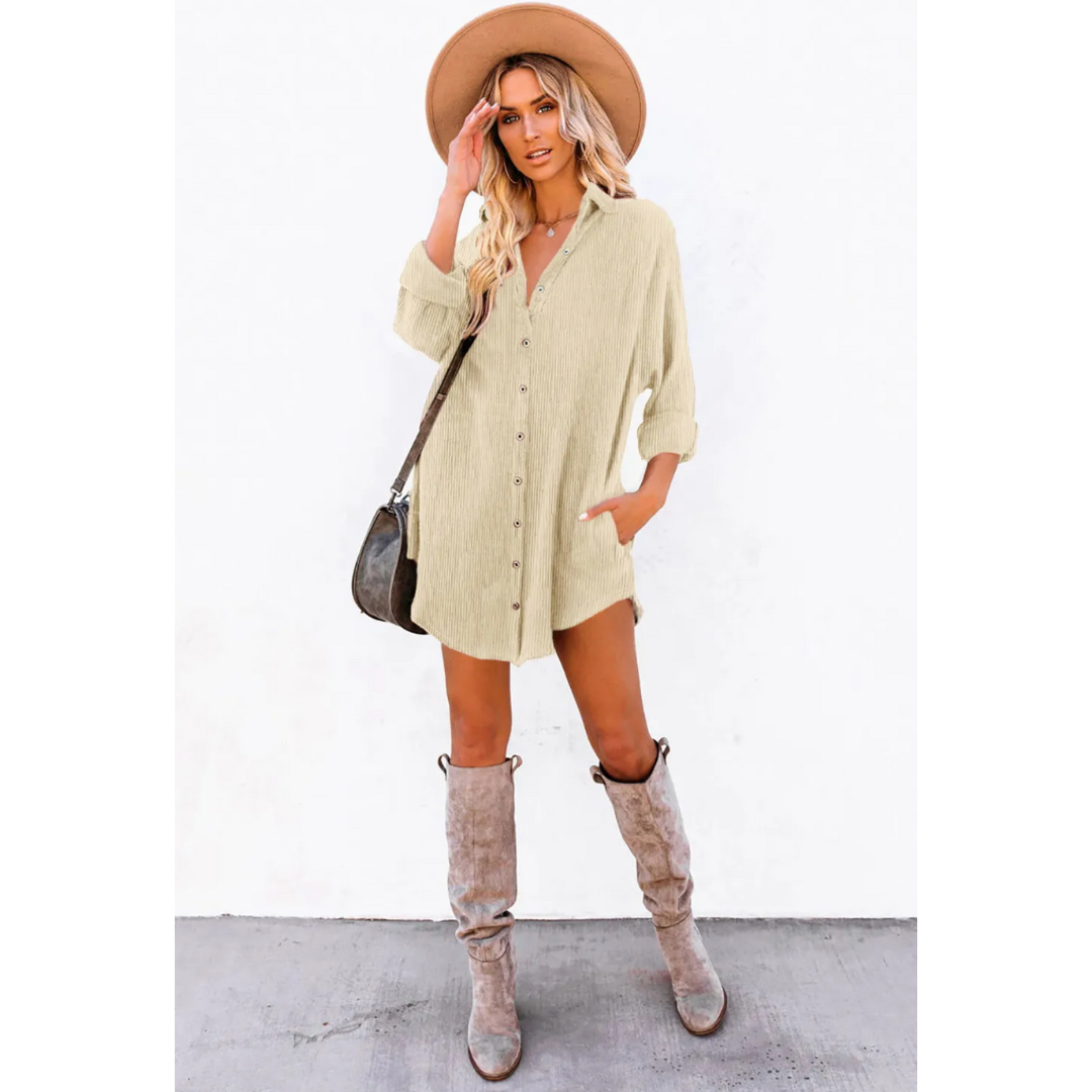 Wander & Unwind, Button-Up Shirt Dress