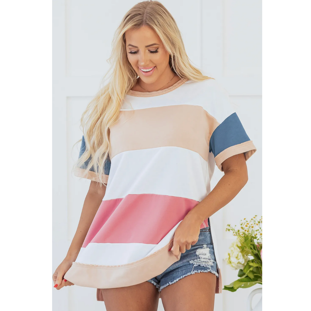 It's All About The Colors, Short Sleeve Round Neck Oversize Tee