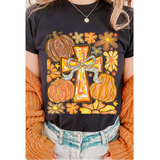 Autumn Air, Short Sleeve Fall Graphic Tee