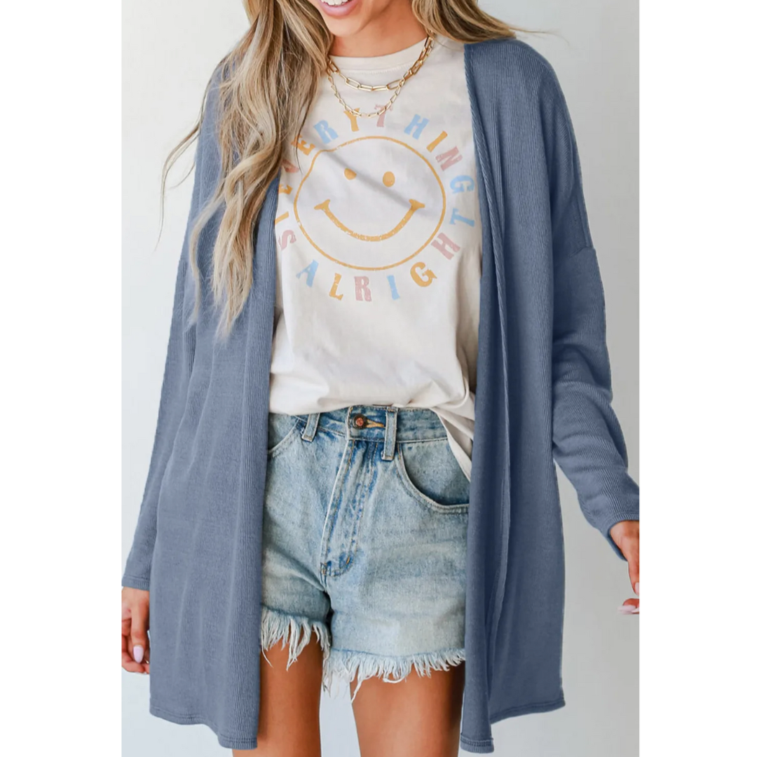 Finally Found You, Long Sleeve Open Front Cardigan