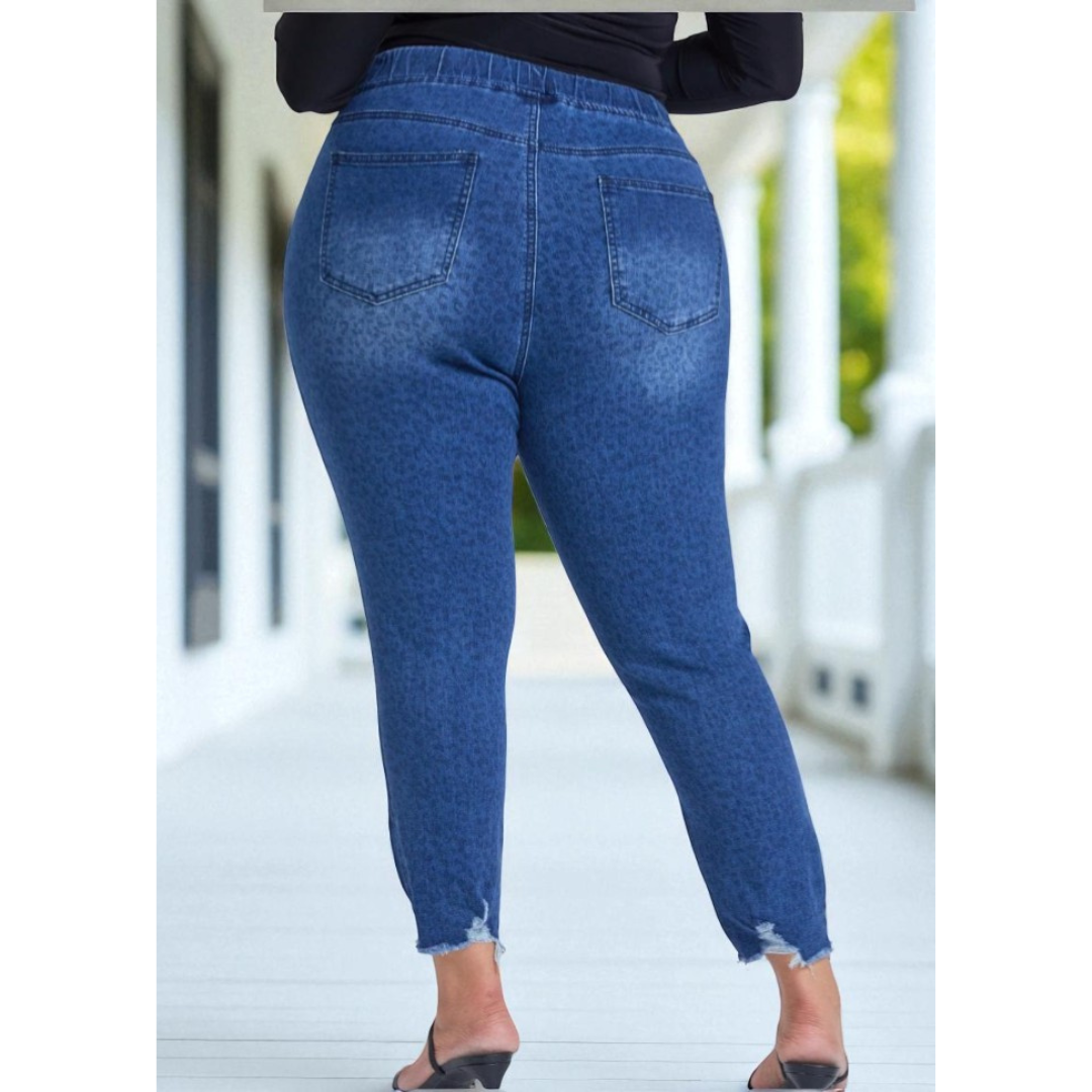 Wild Side, Curvy High-Rise Ankle Jeggings