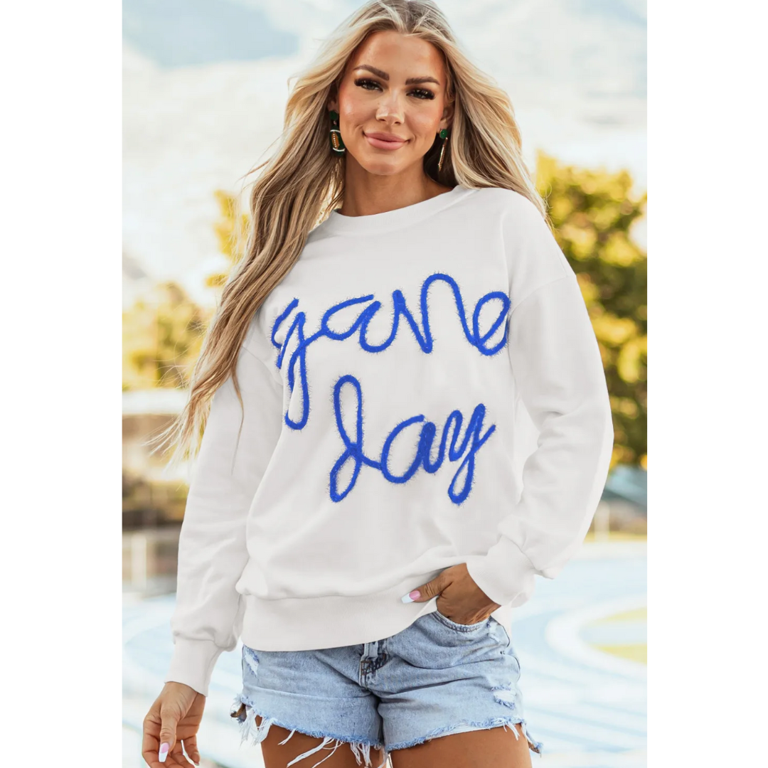 Cheer You On, Long Sleeve Game Day Sweatshirt
