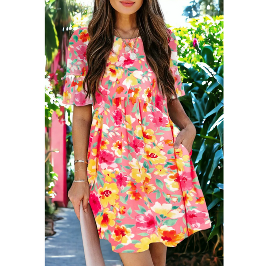 Summer Beauty, Floral Dress