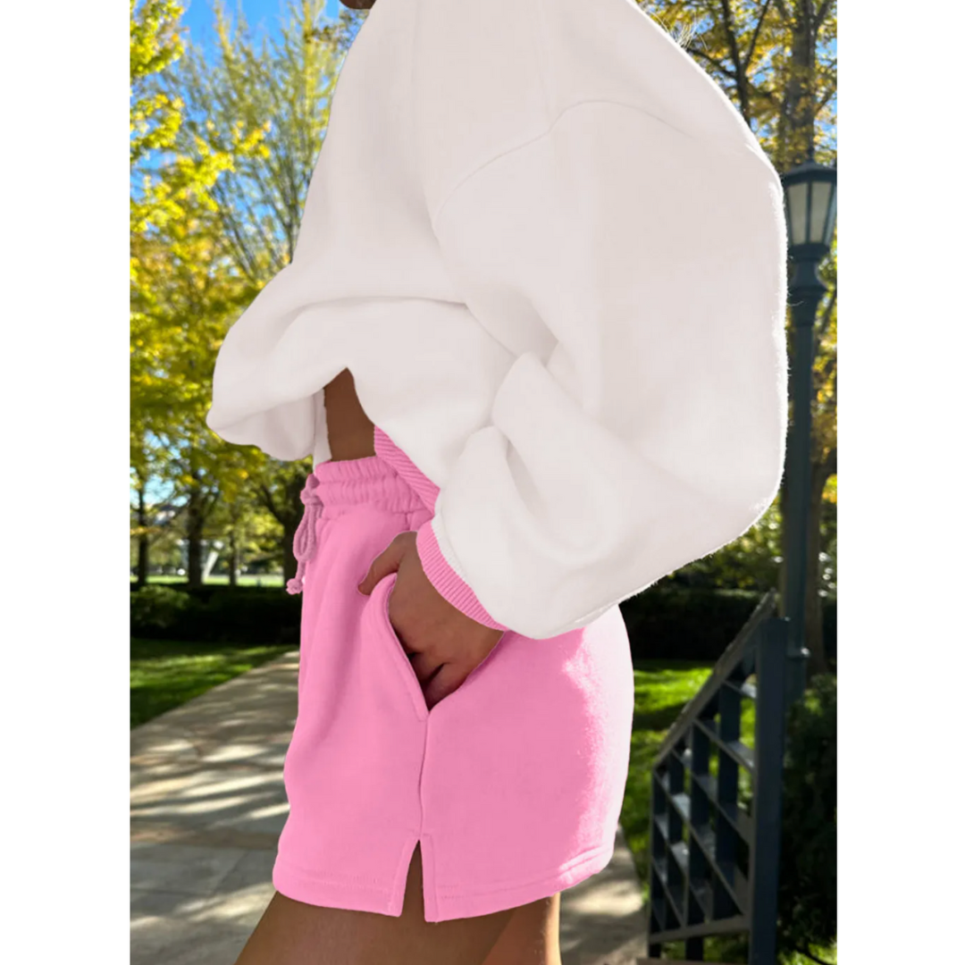 Pretty Please, Colorblock Pullover & Short Set