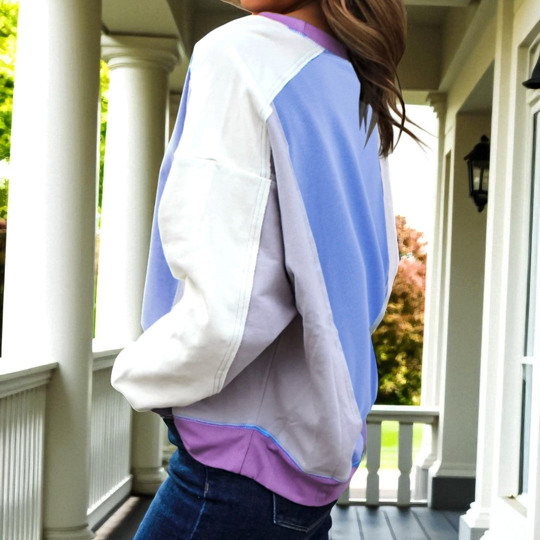 Chill Factor, Colorblock Long Sleeve Pullover